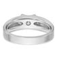 14k White Gold 1/2 Ct. Lab Grown Diamond VS/SI+ G+ Men's Ring