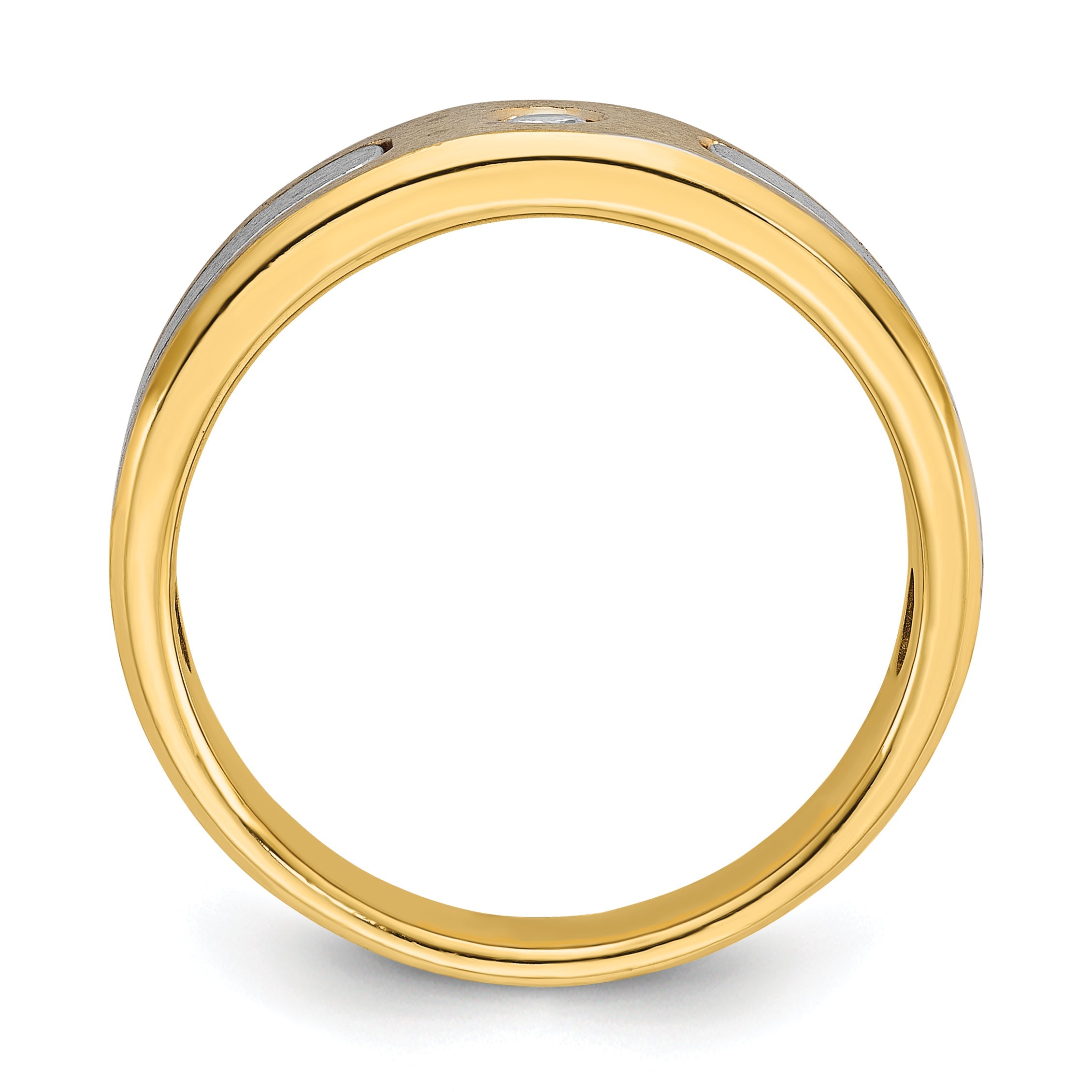10K Two-Tone Two-Tone Fancy Ring Mounting