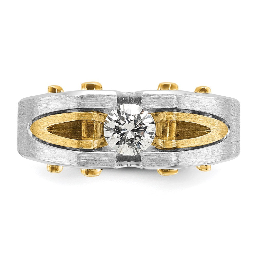 10K Two-Tone Two-Tone Fancy Ring Mounting