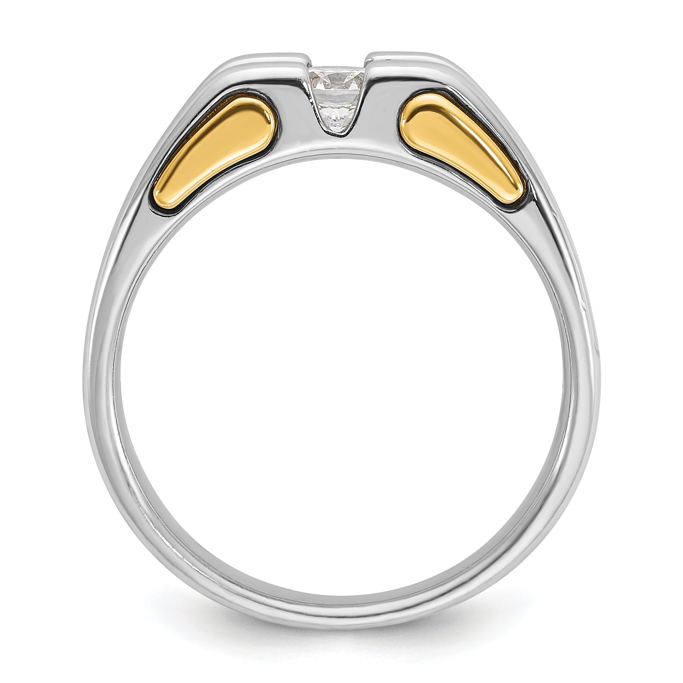 10K Two-Tone Two-Tone Fancy Ring Mounting