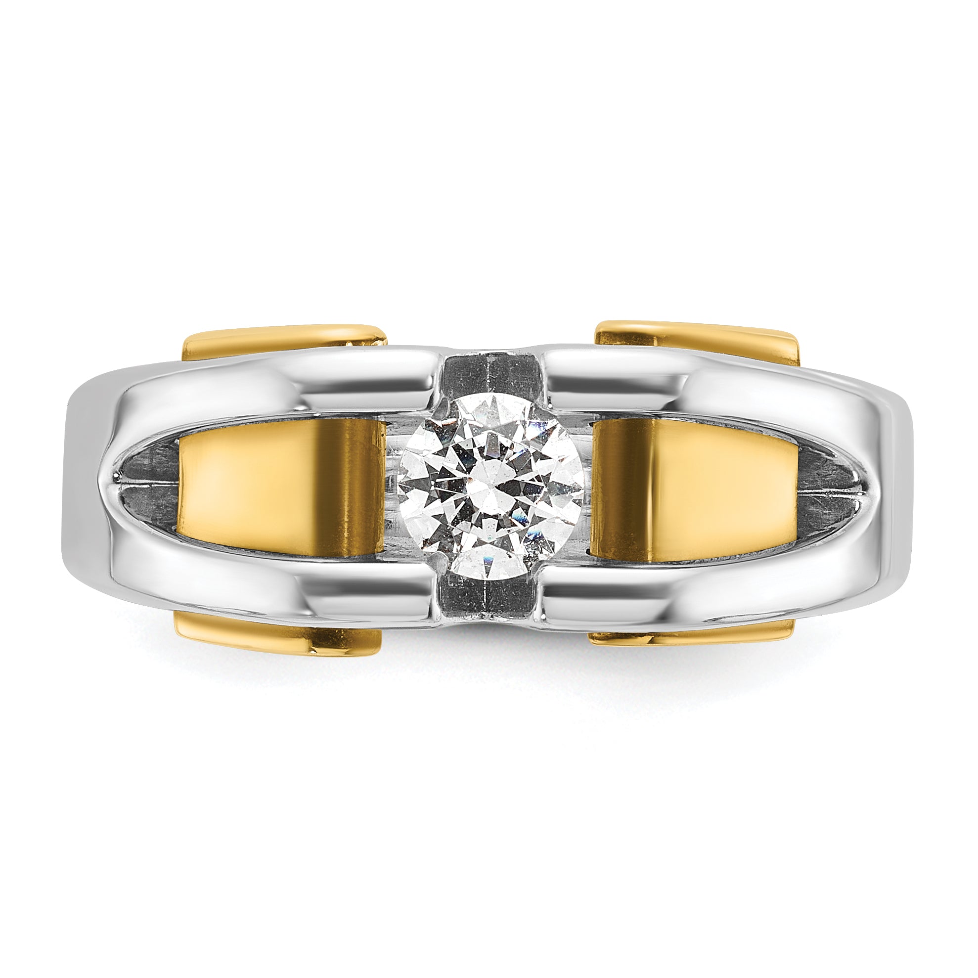 10K Two-Tone Two-Tone Fancy Ring Mounting