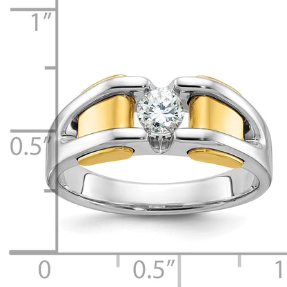 10K Two-Tone Two-Tone Fancy Ring Mounting