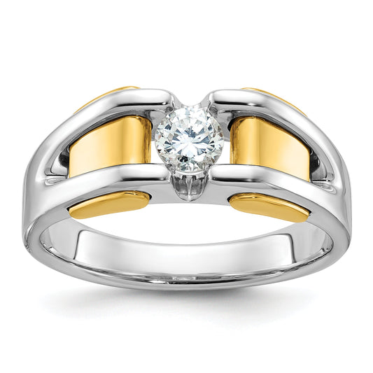 10K Two-Tone Two-Tone Fancy Ring Mounting