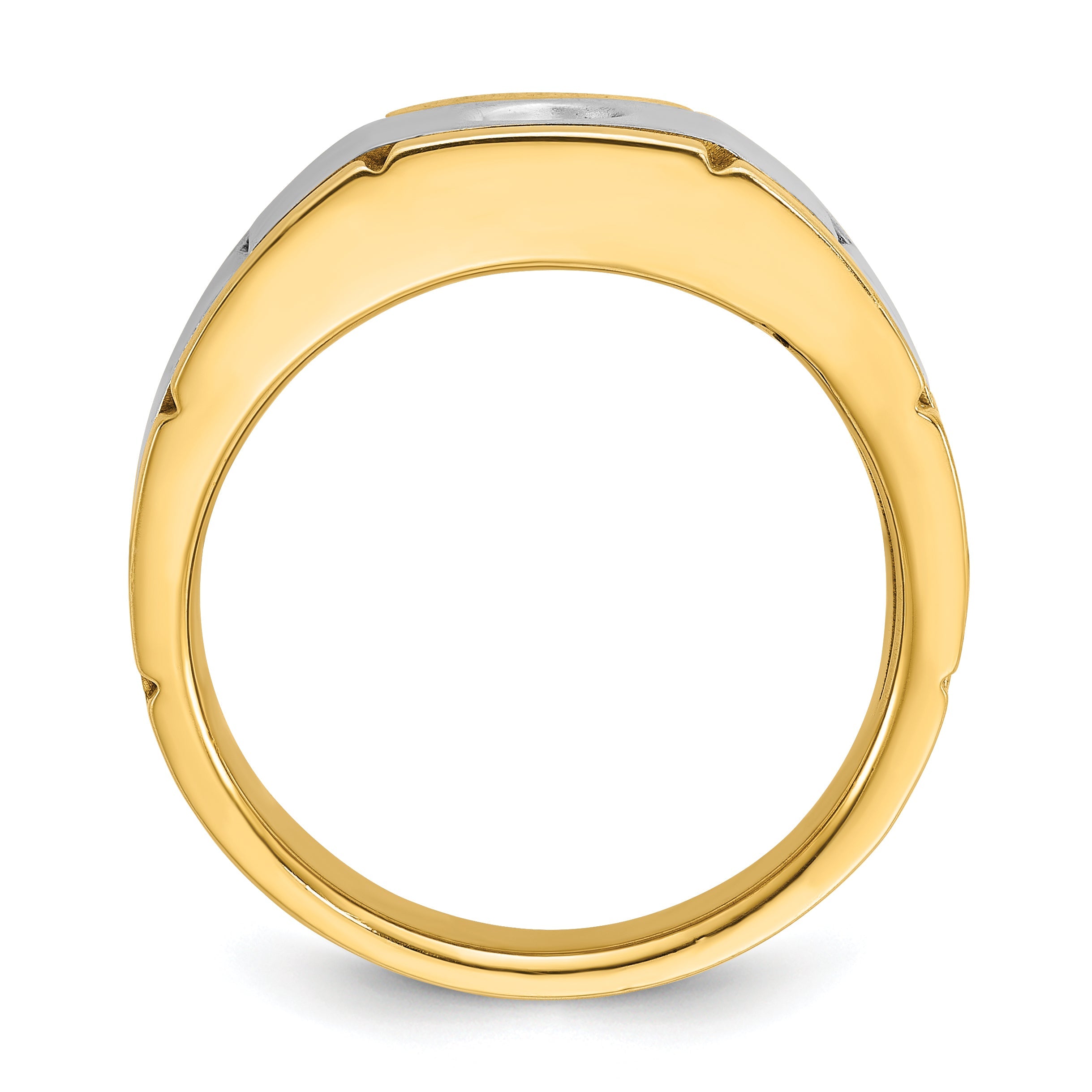 10K Two-Tone Two-Tone Fancy Ring Mounting