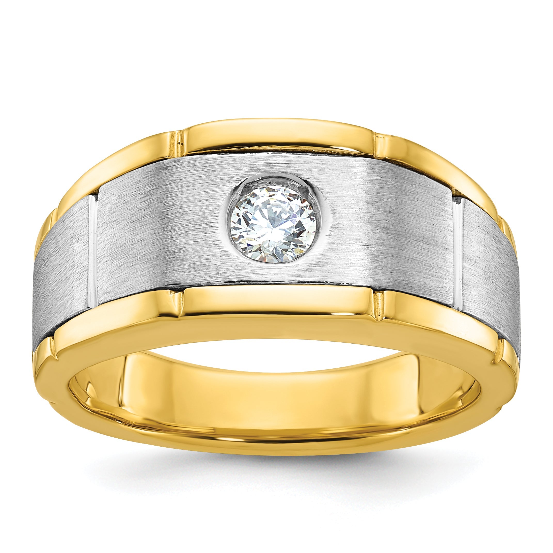 10K Two-Tone Two-Tone Fancy Ring Mounting