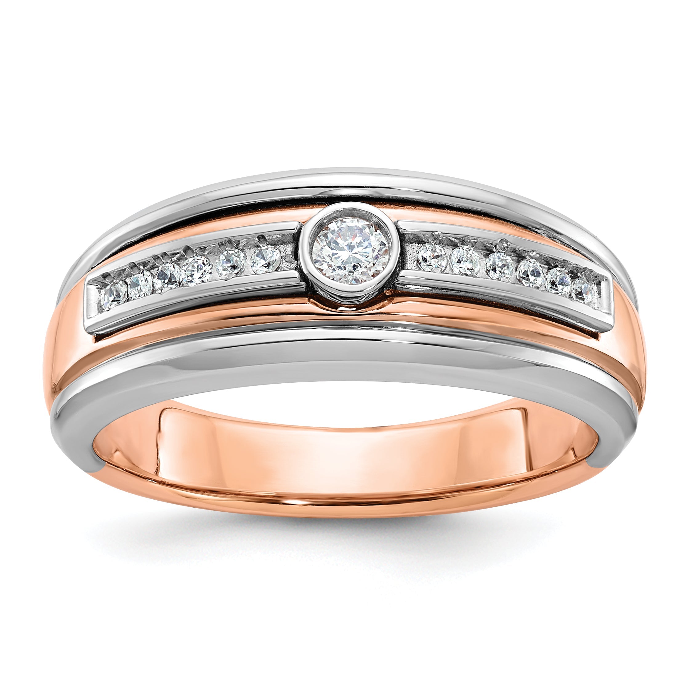 10K Two-Tone Two-Tone Fancy Ring Mounting