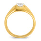 14k Yellow Gold 1 Ct. Lab Grown Diamond VS/SI+ G+ Oval Men's Ring