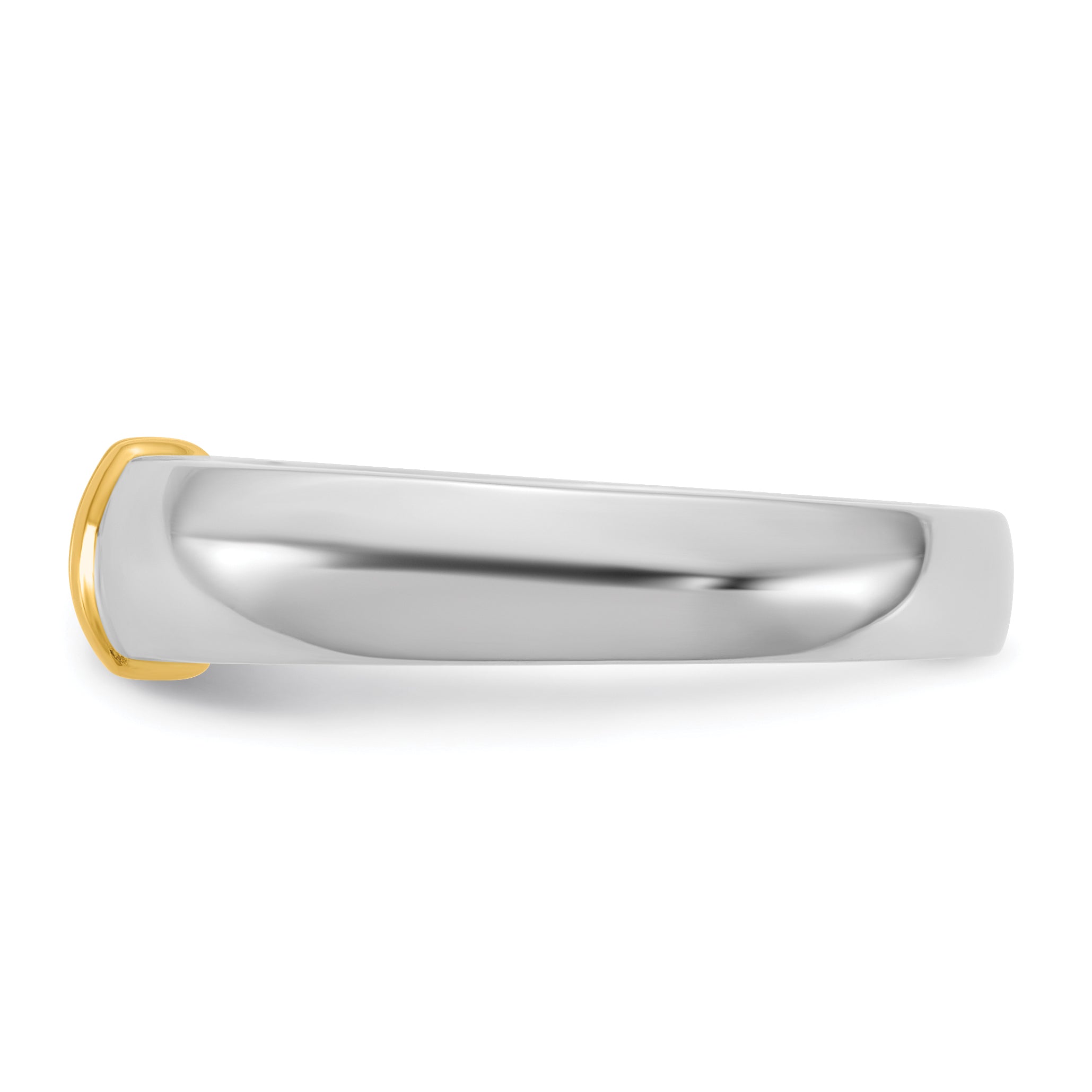 14K Two Tone Ibgoodman 1/2 Carat Lab Grown Diamond Vs/Si+ G+ Complete Men'S Wedding Band