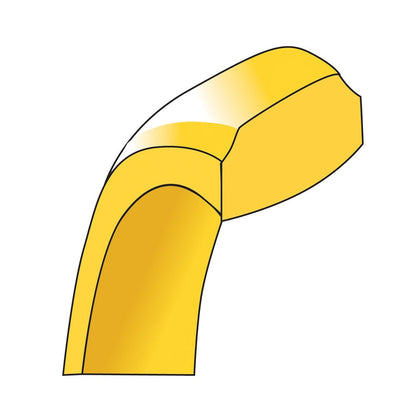 18k Yellow Gold 4mm Beveled Edge Comfort Fit Wedding Band Ring