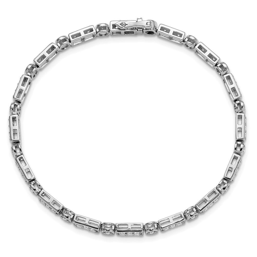 14k White Gold 1 3/8 Ct. Lab Grown Diamond VS/SI+ G+ 7 inch Bracelet