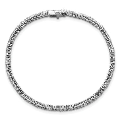 14K White Gold 2 Carat Lab Grown Diamond Vs+ F+ Complete Tennis Bracelet
