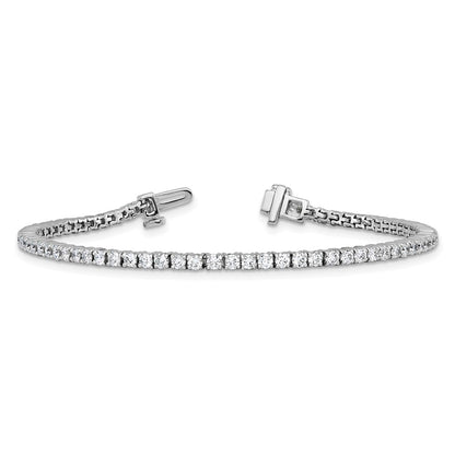 14k White Gold 2 Ct. Lab Grown Diamond VS/SI+ G+ Tennis Bracelet