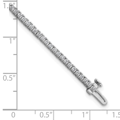 14k White Gold 2 Ct. Lab Grown Diamond VS/SI+ G+ Tennis Bracelet