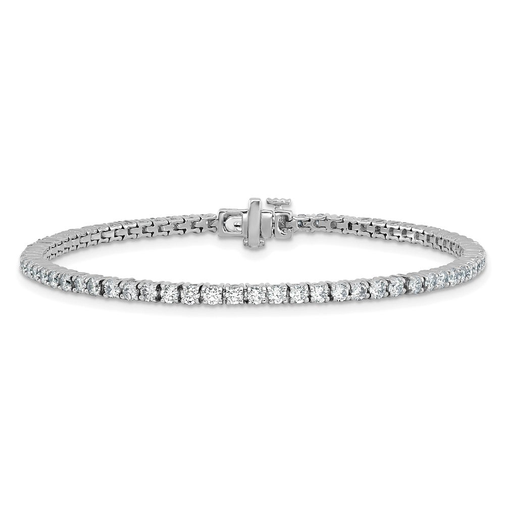 14k White Gold 2 3/4 Ct. Lab Grown Diamond VS/SI+ G+ Tennis Bracelet