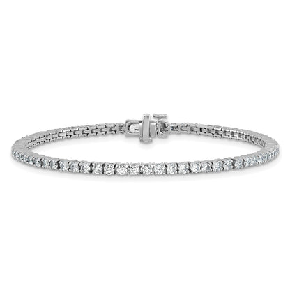 14k White Gold 2 3/4 Ct. Lab Grown Diamond VS/SI+ G+ Tennis Bracelet