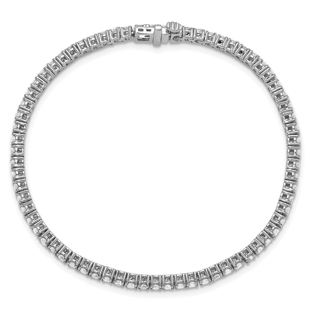 14k White Gold 2 3/4 Ct. Lab Grown Diamond VS/SI+ G+ Tennis Bracelet