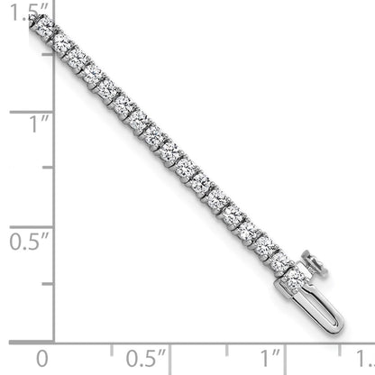 14k White Gold 2 3/4 Ct. Lab Grown Diamond VS/SI+ G+ Tennis Bracelet