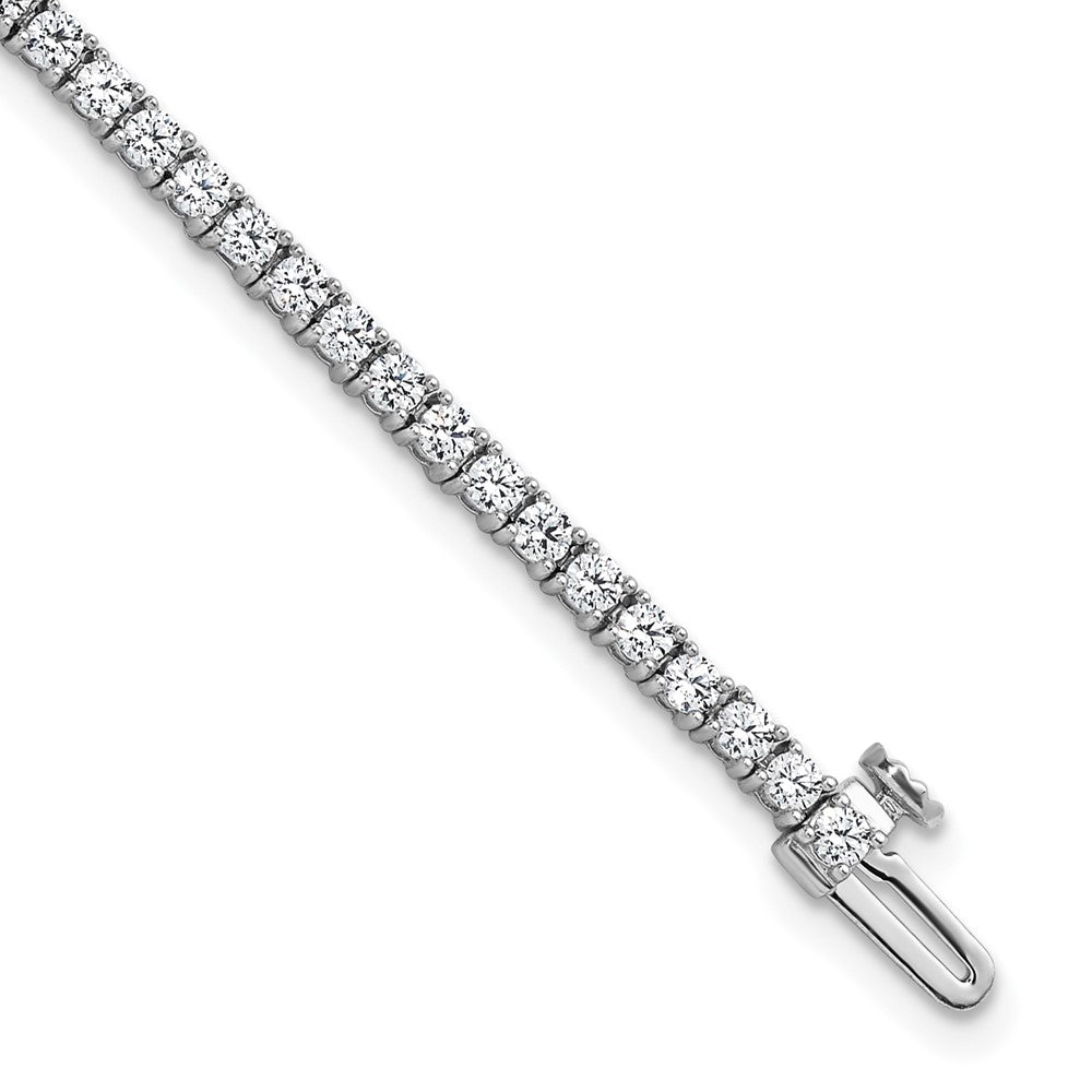 14k White Gold 2 3/4 Ct. Lab Grown Diamond VS/SI+ G+ Tennis Bracelet