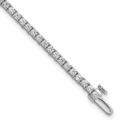 14k White Gold 2 3/4 Ct. Lab Grown Diamond VS/SI+ G+ Tennis Bracelet