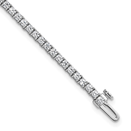 14k White Gold 2 3/4 Ct. Lab Grown Diamond VS/SI+ G+ Tennis Bracelet