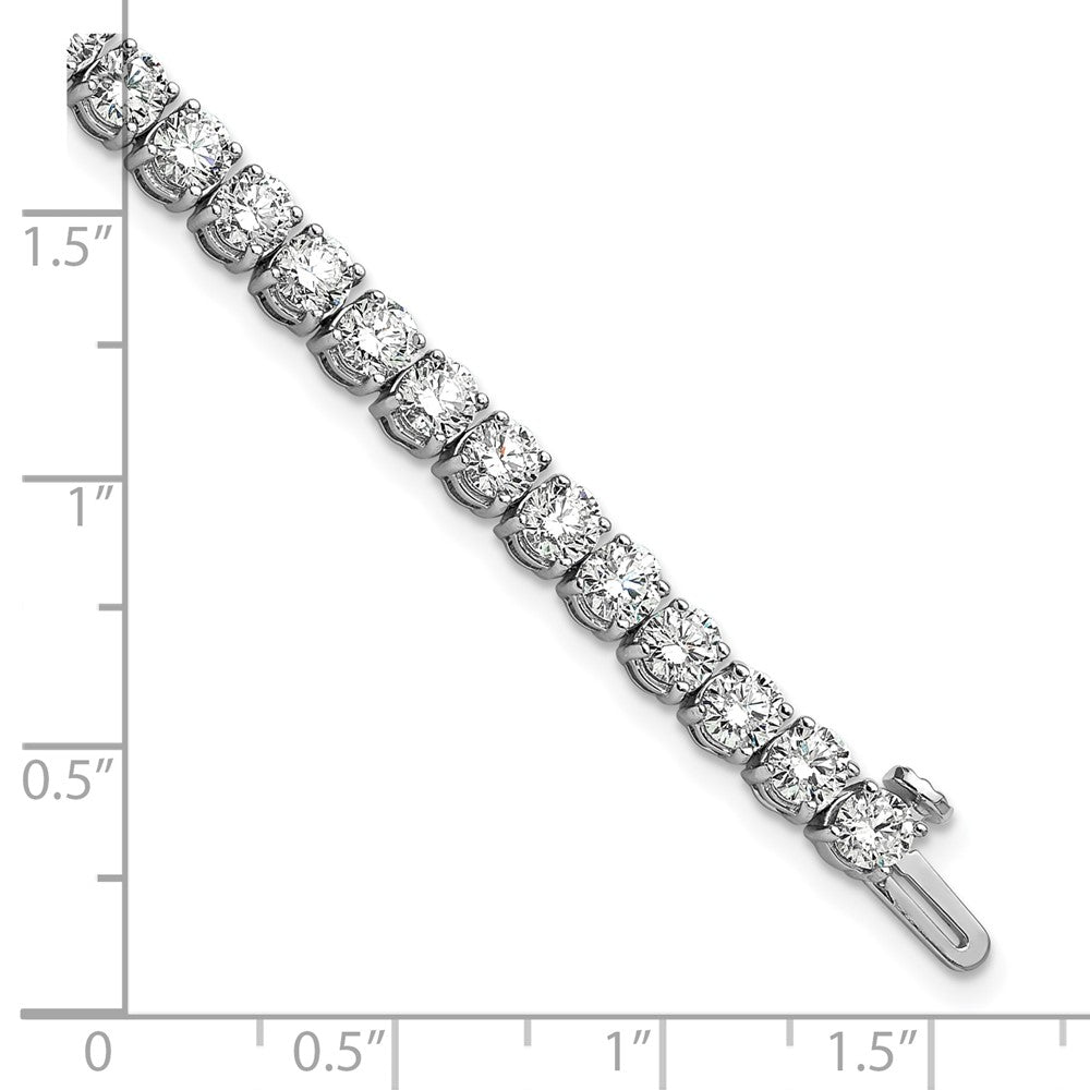 14K White Gold 9 Carat Lab Grown Diamond Vs+ F+ Complete Tennis Bracelet