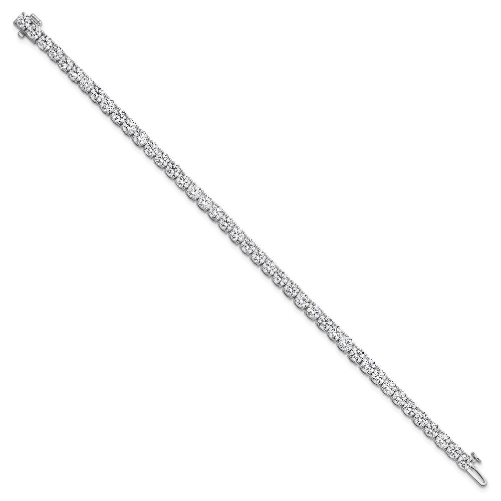 14k White Gold 10 Ct. Lab Grown Diamond VS/SI+ G+ Tennis Bracelet