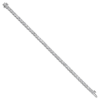 14k White Gold 10 Ct. Lab Grown Diamond VS/SI+ G+ Tennis Bracelet