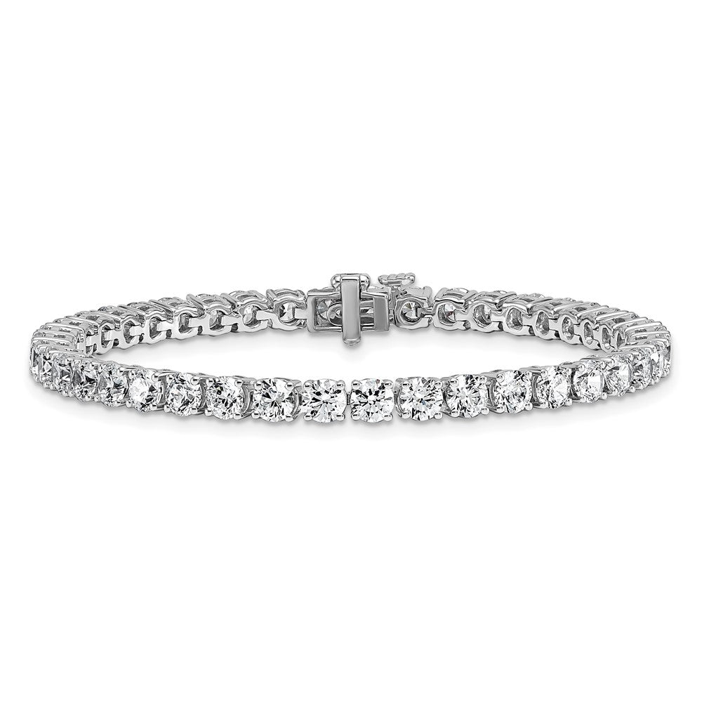 14k White Gold 10 Ct. Lab Grown Diamond VS/SI+ G+ Tennis Bracelet