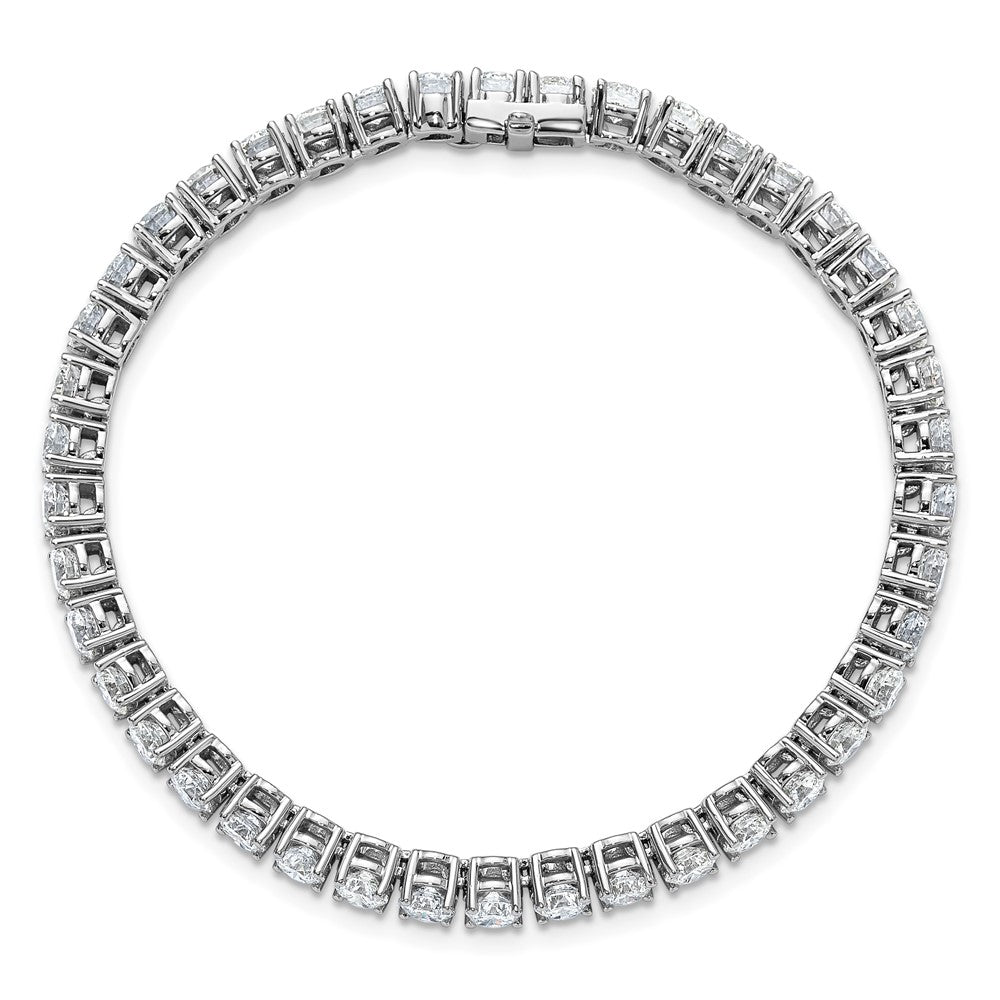 14k White Gold 10 Ct. Lab Grown Diamond VS/SI+ G+ Tennis Bracelet