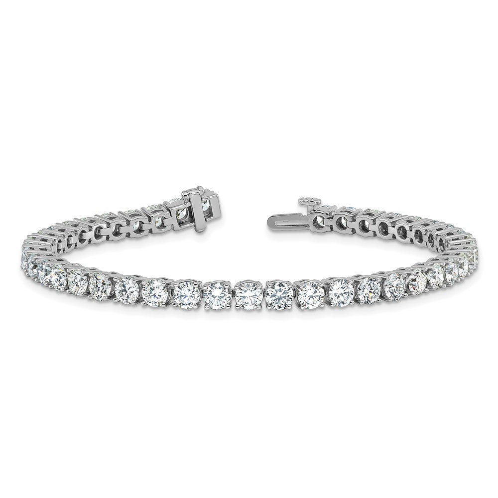 14k White Gold 10 Ct. Lab Grown Diamond VS/SI+ G+ Tennis Bracelet
