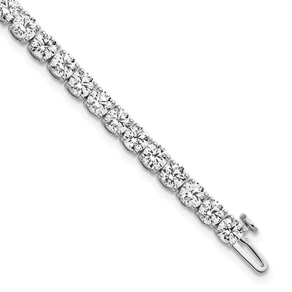 14k White Gold 10 Ct. Lab Grown Diamond VS/SI+ G+ Tennis Bracelet