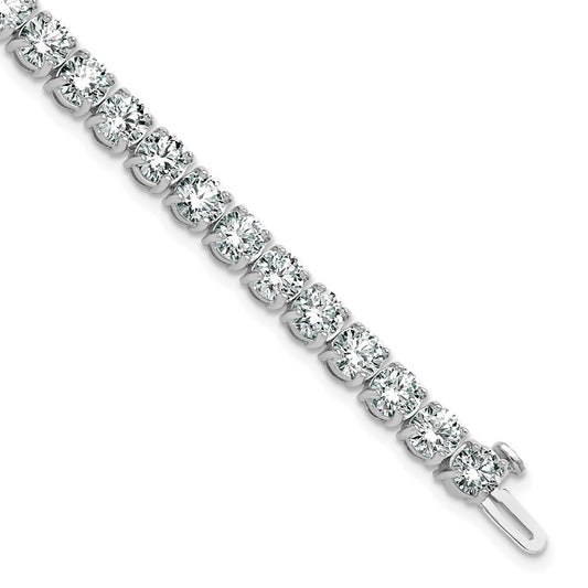 14k White Gold 14 Ct. Lab Grown Diamond VS/SI+ G+ Tennis Bracelet