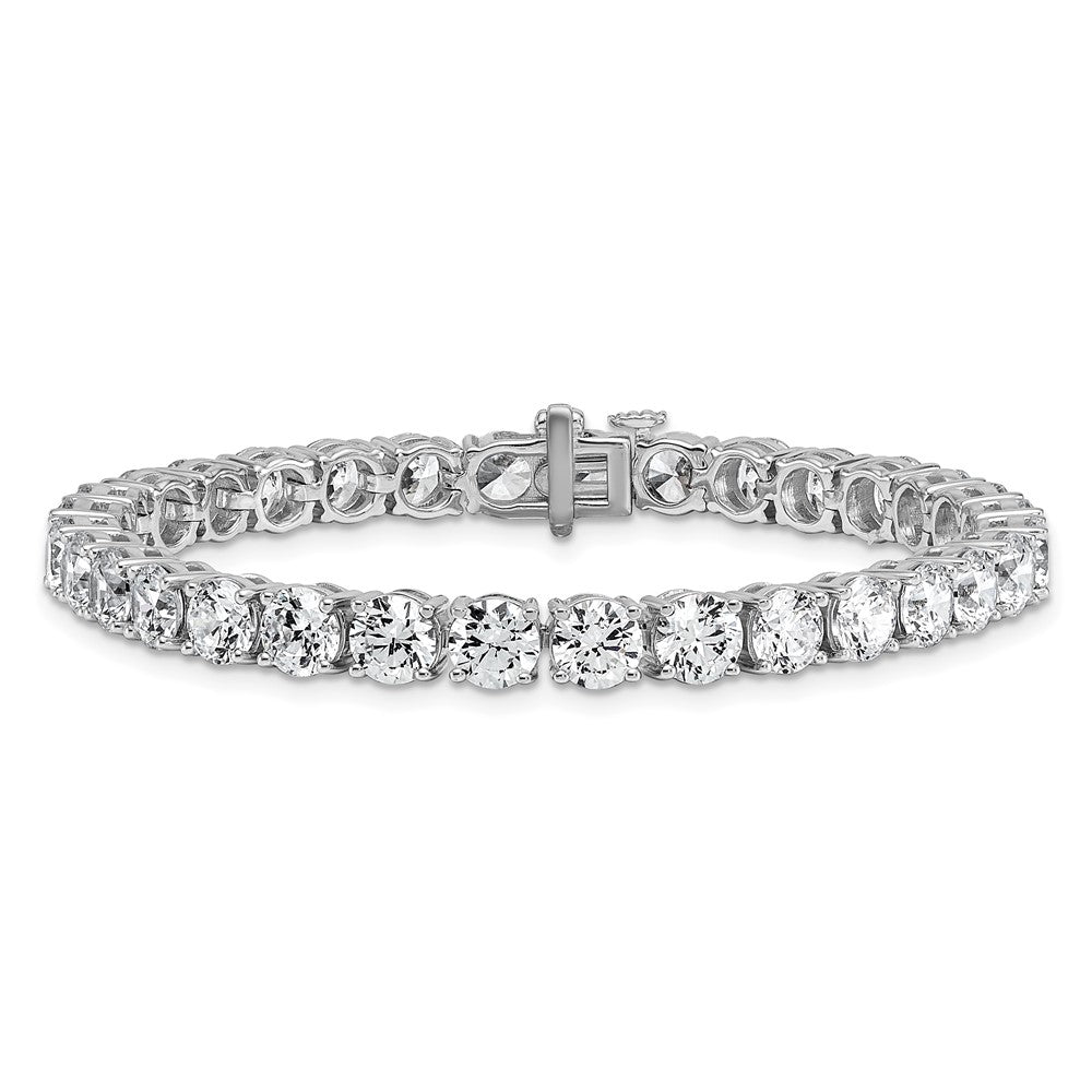 14k White Gold 16 Ct. Lab Grown Diamond VS/SI+ G+ Tennis Bracelet