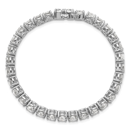14K White Gold 16 Carat Lab Grown Diamond Vs+ F+ Complete Tennis Bracelet