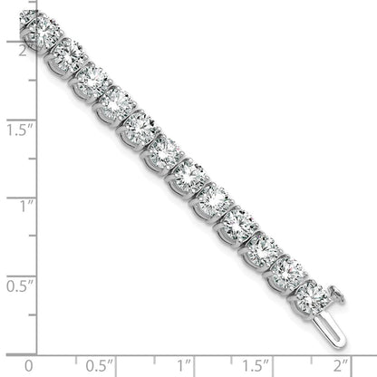 14k White Gold 16 Ct. Lab Grown Diamond VS/SI+ G+ Tennis Bracelet