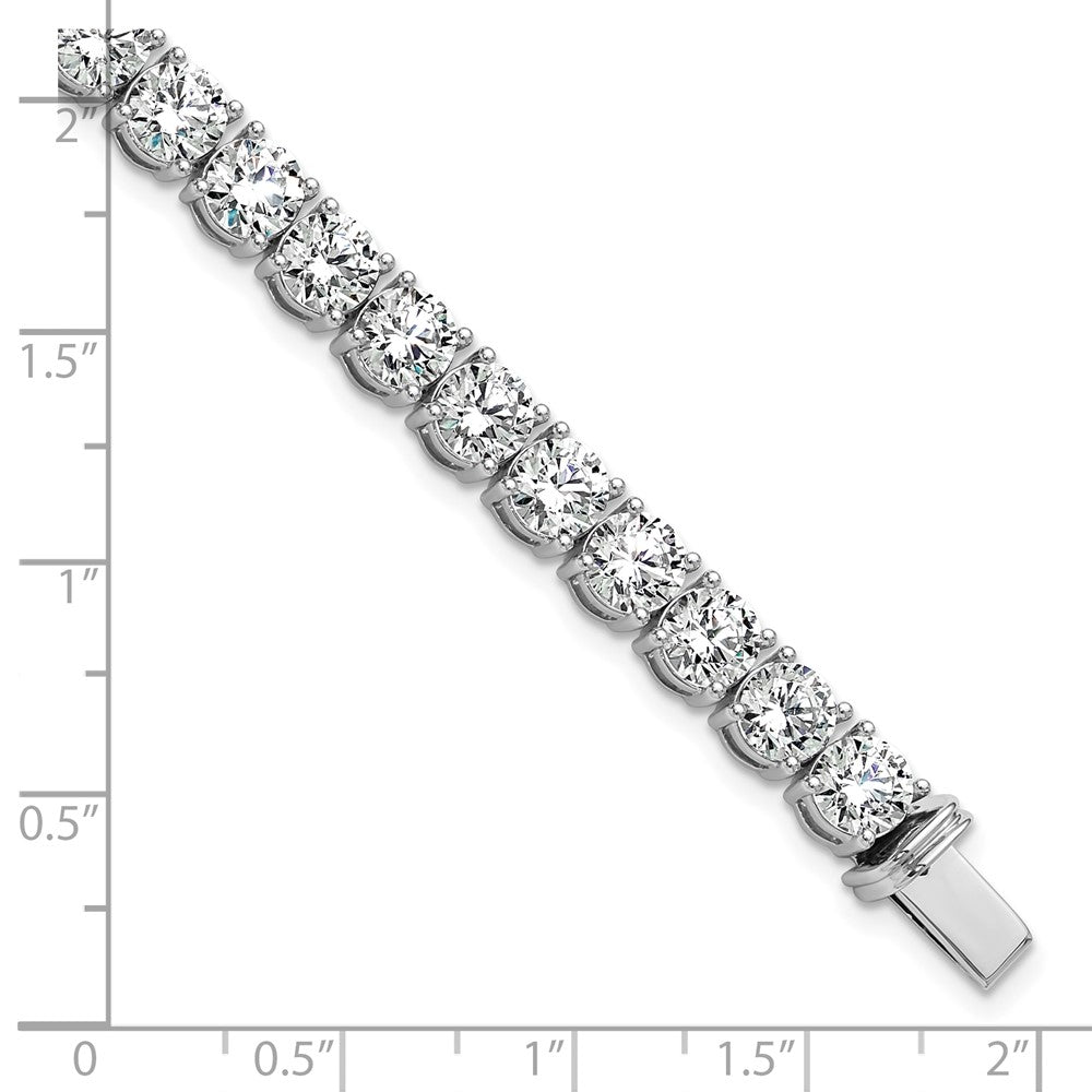 14k White Gold 22 1/2 Ct. Lab Grown Diamond VS/SI+ G+ Tennis Bracelet