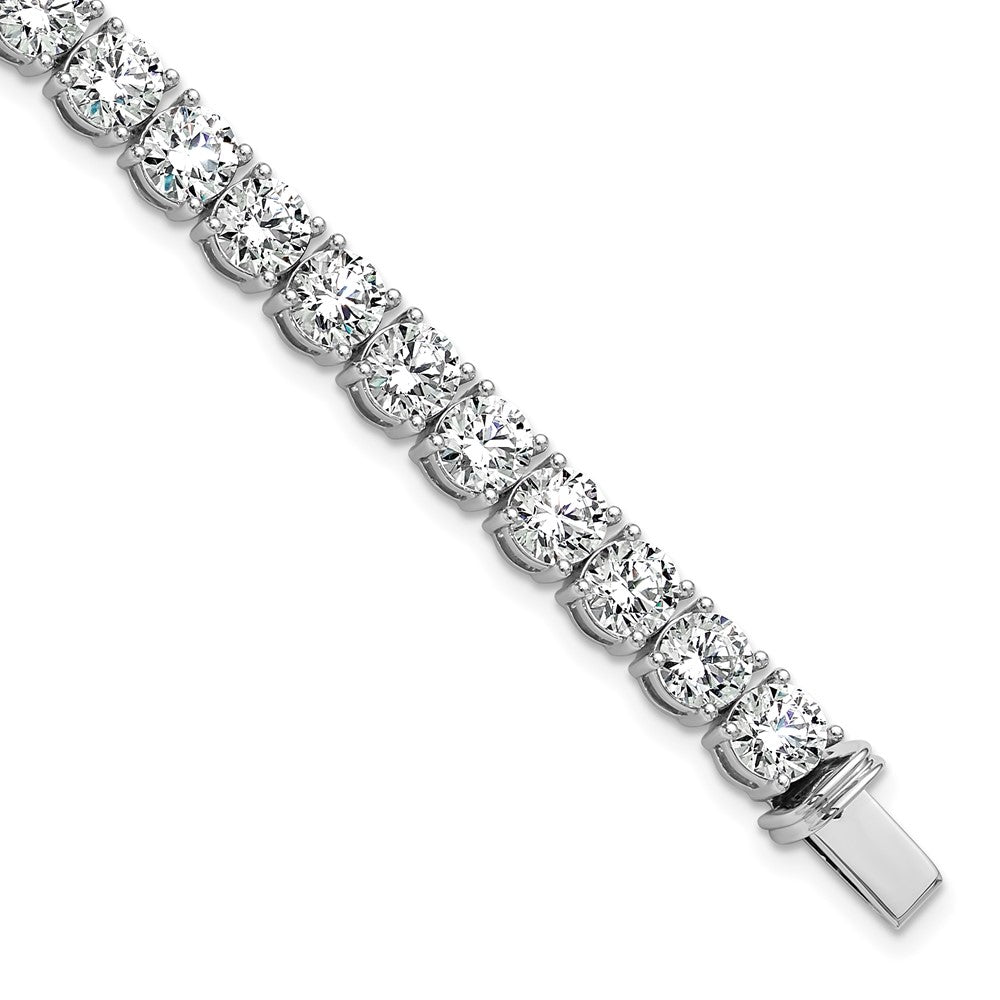 14k White Gold 22 1/2 Ct. Lab Grown Diamond VS/SI+ G+ Tennis Bracelet