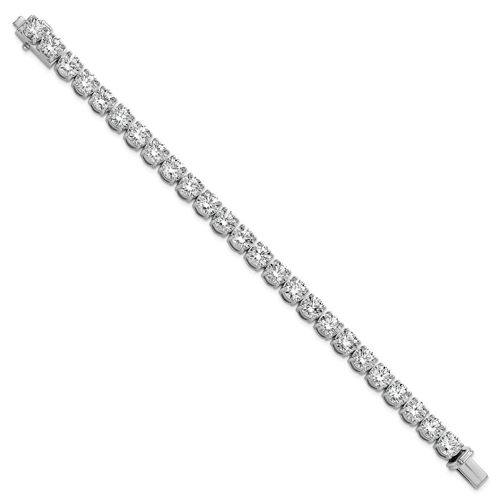 14k White Gold 25 Ct. Lab Grown Diamond VS/SI+ G+ Tennis Bracelet