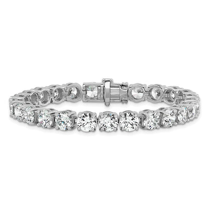 14k White Gold 25 Ct. Lab Grown Diamond VS/SI+ G+ Tennis Bracelet