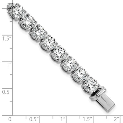 14k White Gold 25 Ct. Lab Grown Diamond VS/SI+ G+ Tennis Bracelet