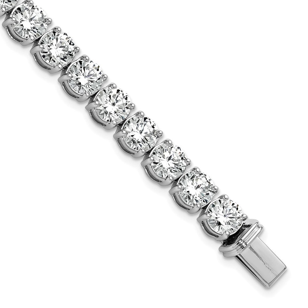 14k White Gold 25 Ct. Lab Grown Diamond VS/SI+ G+ Tennis Bracelet