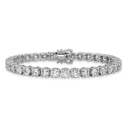 14k White Gold 11 1/8 Ct. Lab Grown Diamond VS/SI+ G+ Tennis Bracelet