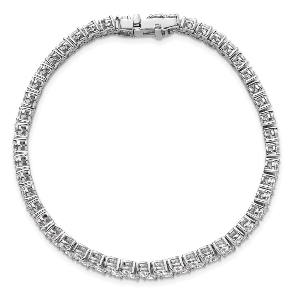 14k White Gold 10 1/2 Ct. Lab Grown Diamond VS/SI+ G+ 7 inch Fancy Tennis Bracelet