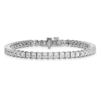 14K White Gold Certified Lab Grown Diamond Vs Def Princess Tennis Bracelet