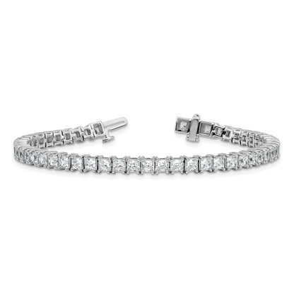 14K White Gold Certified Lab Grown Diamond Vs Def Princess Tennis Bracelet