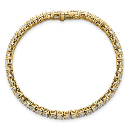 14K Yellow Gold Certified Lab Grown Diamond Vs Def Princess Tennis Bracelet