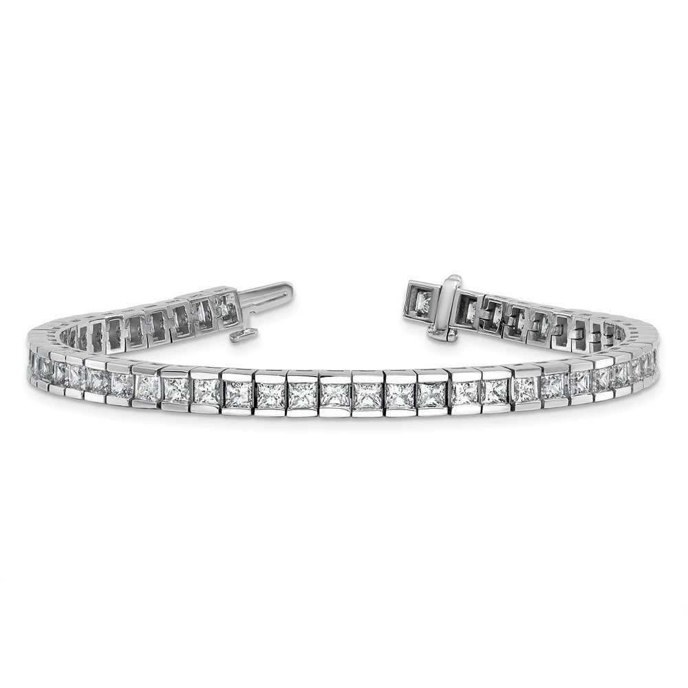 14K White Gold Certified Lab Grown Diamond Vs Def Princess Tennis Bracelet