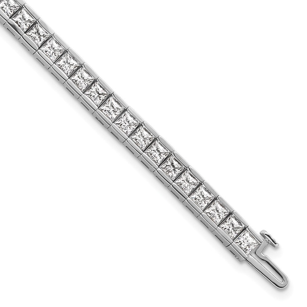14K White Gold Certified Lab Grown Diamond Vs Def Princess Tennis Bracelet