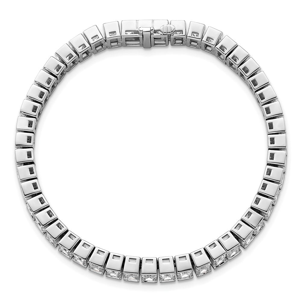 14K White Gold Ctw Vs/Si+ G+ Lab Grown Emerald Diamond Tennis Bracelet