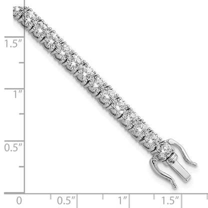 14k White Gold 10 Ct. Lab Grown Diamond VS/SI+ G+ Round Tennis Bracelet